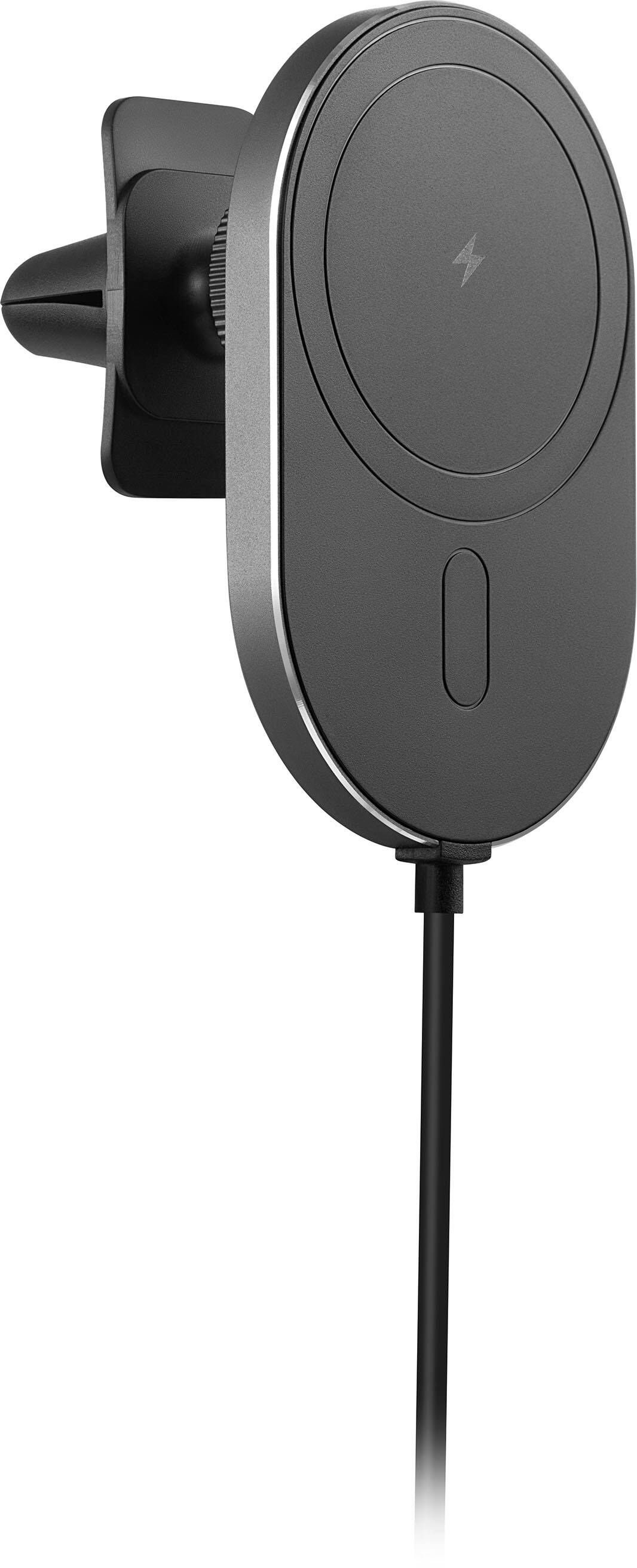 Alt View 17. Best Buy essentials™ - 7.5W Magnetic Wireless Vehicle Charger for iPhone 15/14/13/12 series - Black.