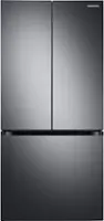 Samsung - OBX 17.5 cu. ft. Counter Depth 3-Door French Door Refrigerator with WiFi and Twin Cooling Plus® - Black Stainless Steel - Front_Zoom