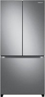 Samsung - OBX 19.5 cu. ft. 3-Door French Door Counter Depth Refrigerator with Wi-Fi - Stainless Steel - Front_Zoom