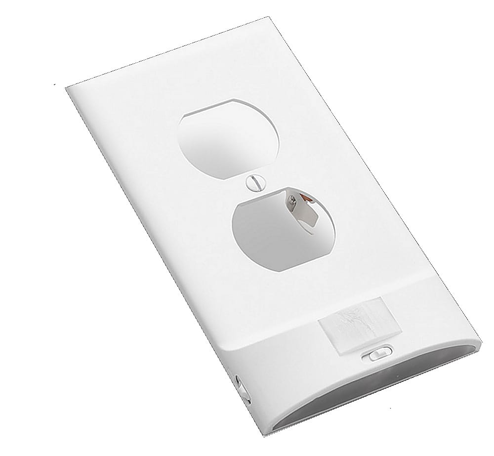 SnapPower MotionLight Duplex Outlet Wall Plate White 01O1MLXWHSM10 Best Buy