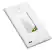 Alt View 1. SnapPower - GuideLight 2Plus GCFI Outlet Wall Plate - White.
