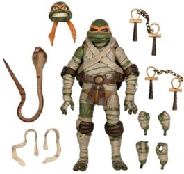 NECA - Universal Monsters/Teenage Mutant Ninja Turtles 7” Scale Action Figure - Michelangelo as The Mummy - Front_Zoom