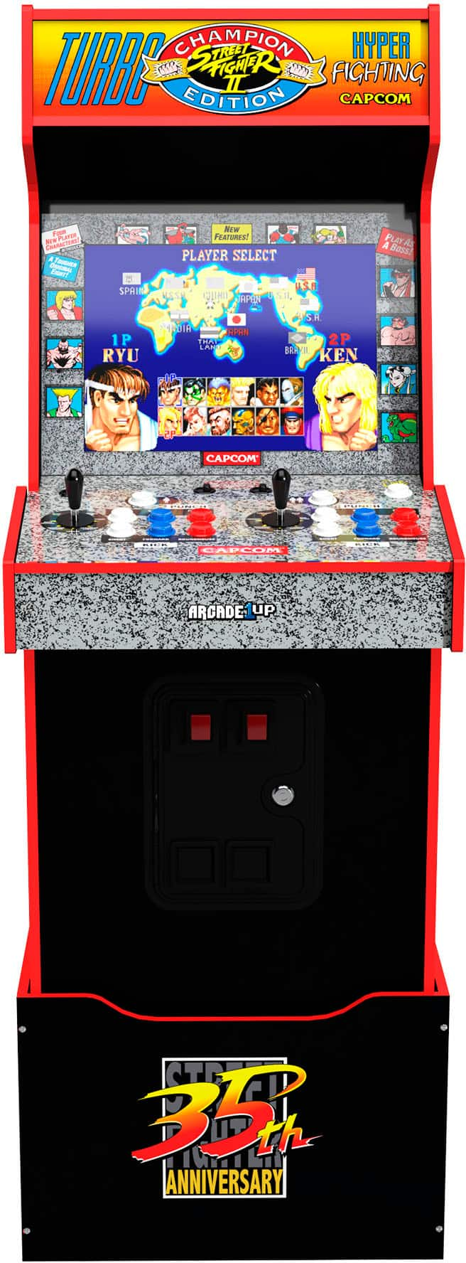 Arcade1Up - Killer Instinct Arcade with Riser, Lit Marquee, Lit Deck,  Wi-Fi, and Exclusive Stool Bundle 