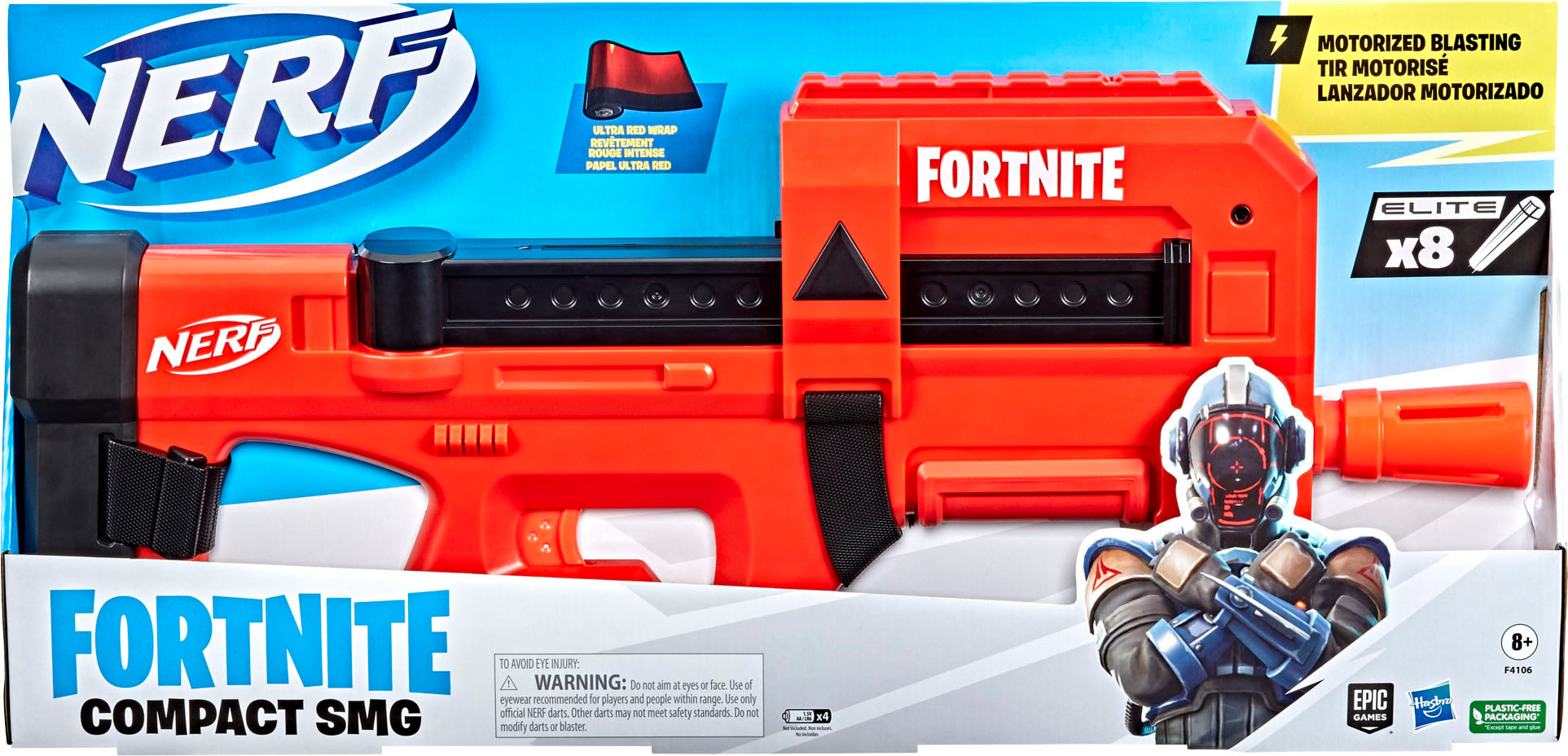 Left View: Nerf - Fortnite Compact SMG