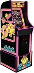 Arcade1Up - Ms Pac-Man Legacy Arcade with Riser & Lit Marquee - Front_Zoom