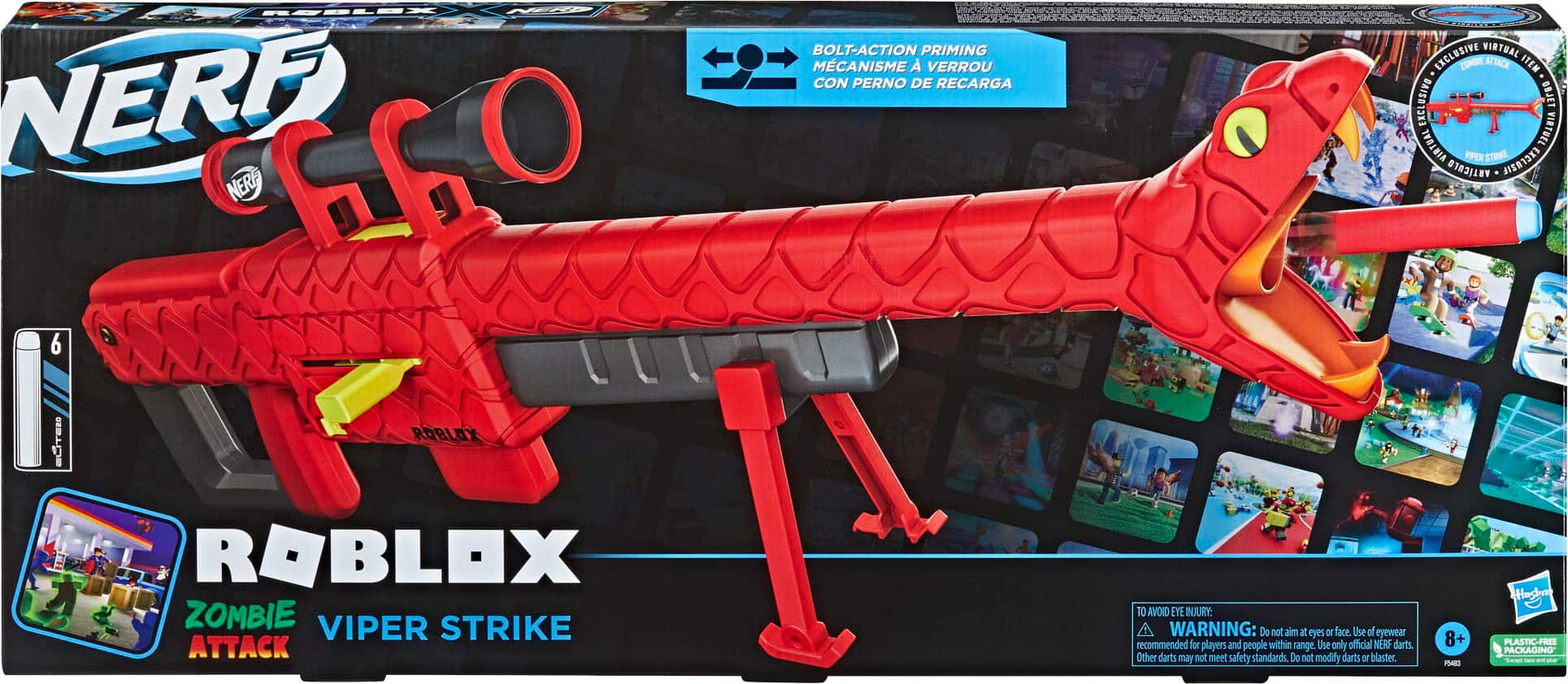 Hasbro Roblox Nerf Cobra Blaster