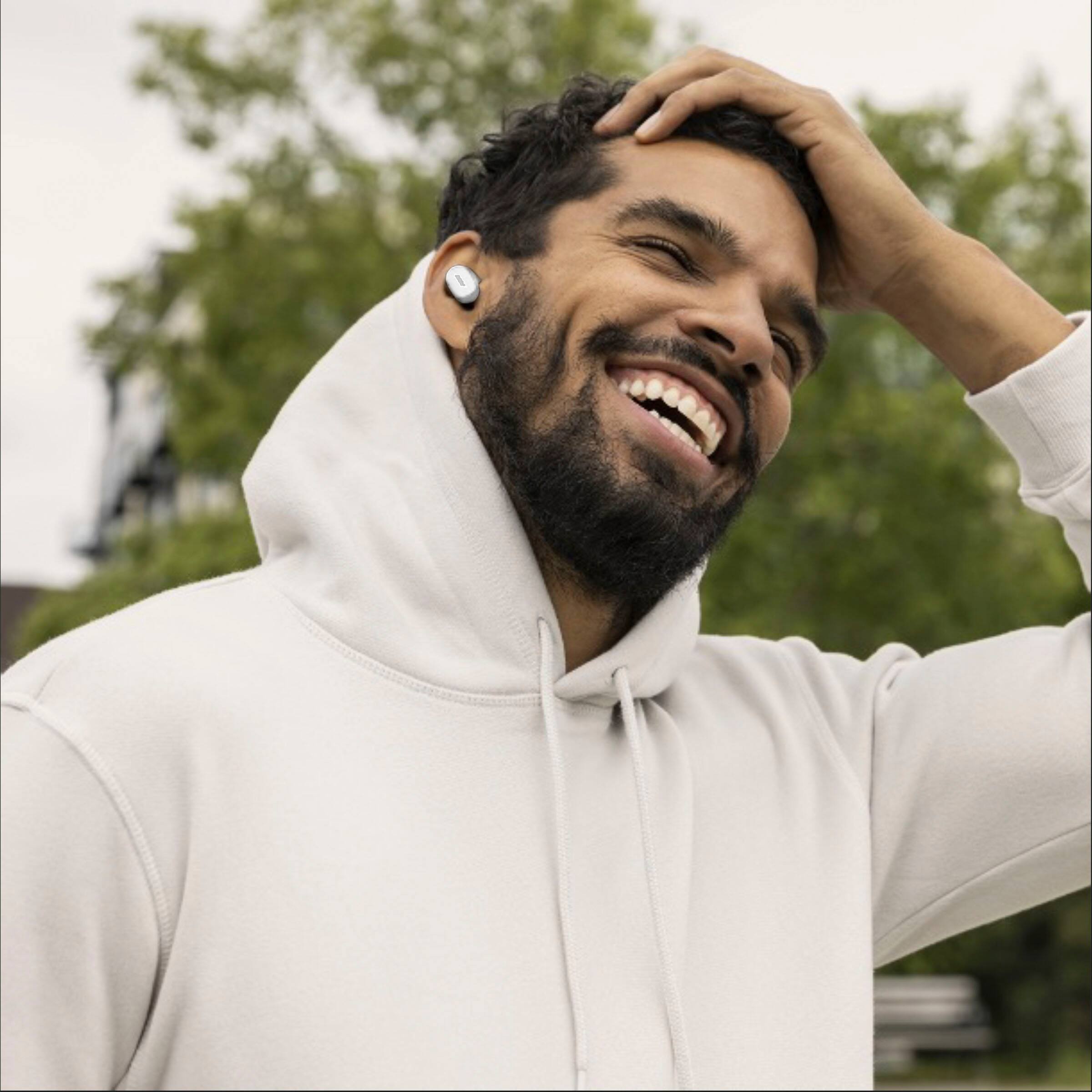 Alt View 12. Bose - QuietComfort Earbuds II True Wireless Noise Cancelling In-Ear Headphones - Soapstone.