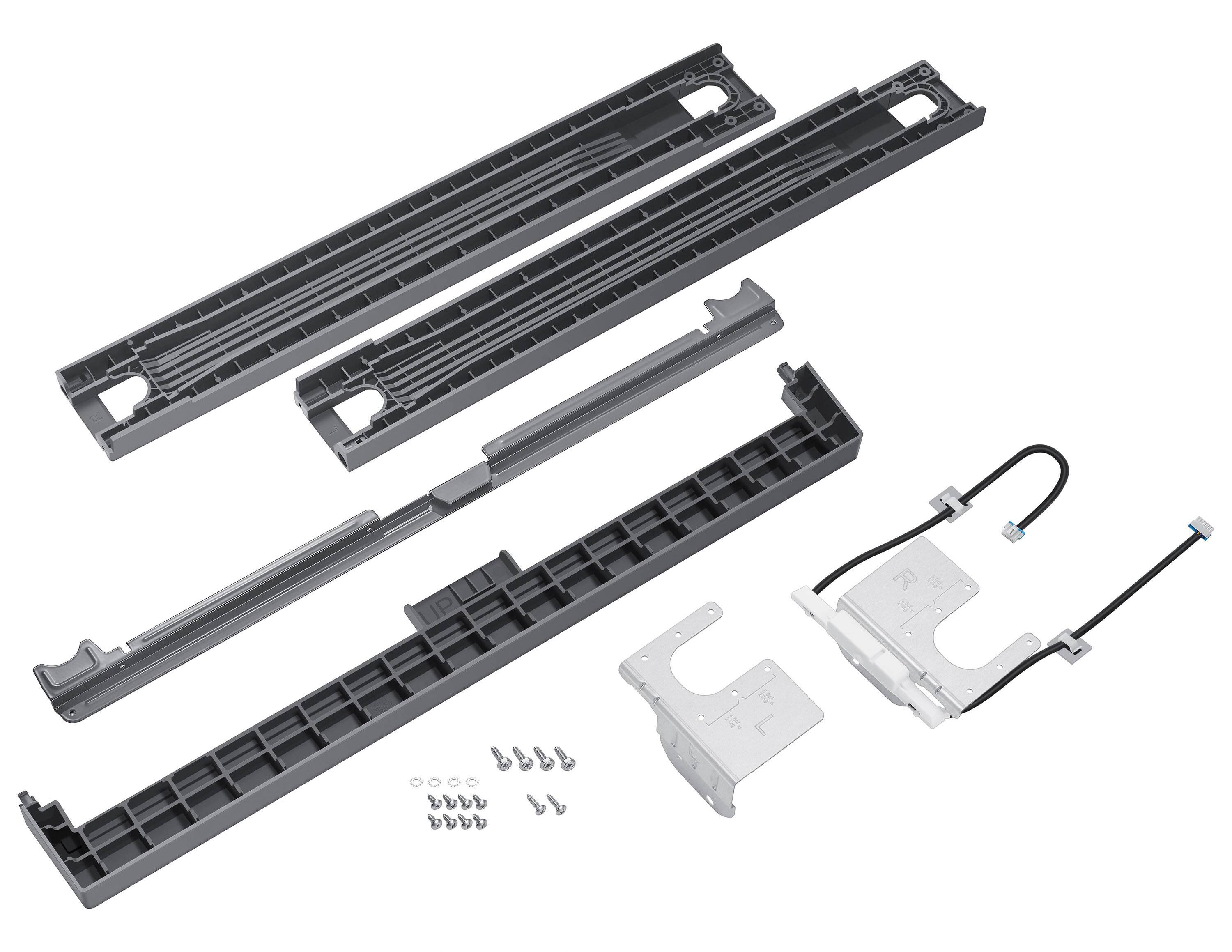 Samsung - Bespoke Stacking and MultiControl Combo Kit - Silver Steel