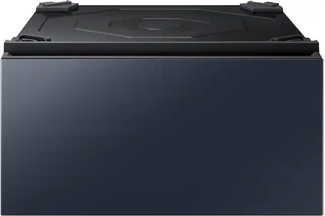 2 of Samsung - Bespoke 27-in Laundry Pedestal with Storage Drawer - Brushed Navy