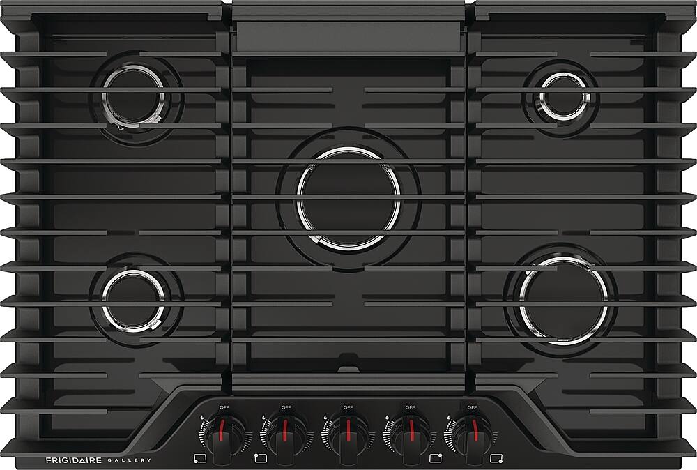 Alt View 12. Frigidaire - Gallery 30" Gas Cooktop - Black.
