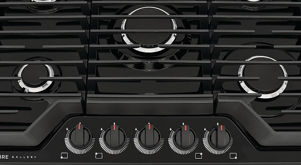 Alt View 15. Frigidaire - Gallery 30" Gas Cooktop - Black.