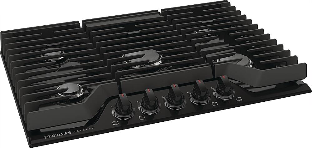 Left. Frigidaire - Gallery 30" Gas Cooktop - Black.
