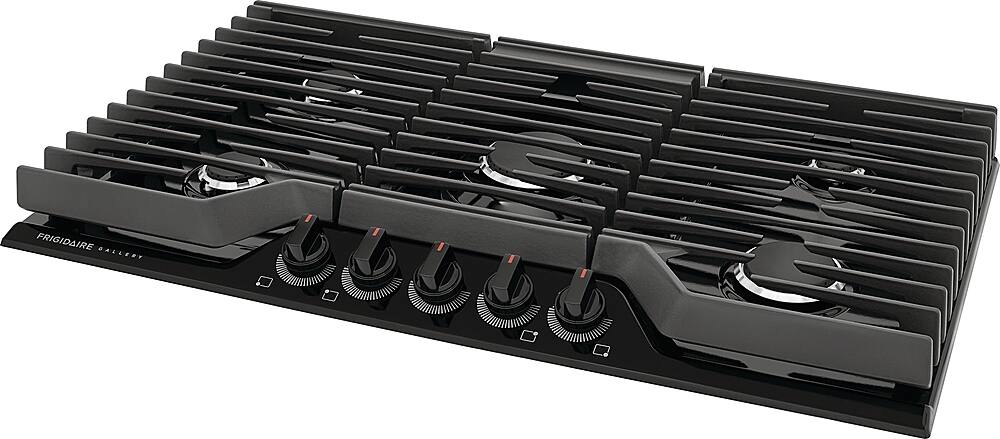 Angle. Frigidaire - Gallery 36" Gas Cooktop - Black.