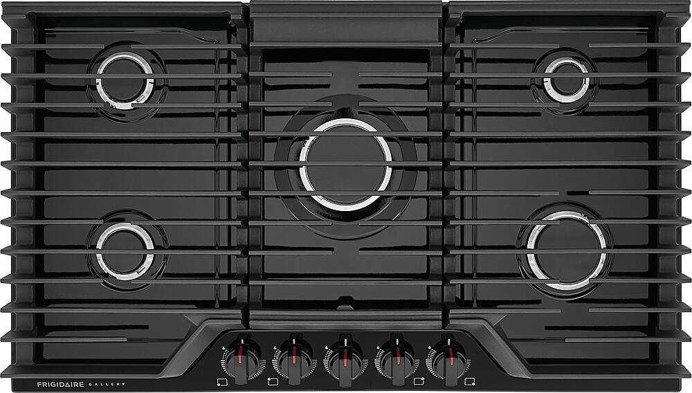 Alt View 12. Frigidaire - Gallery 36" Gas Cooktop - Black.