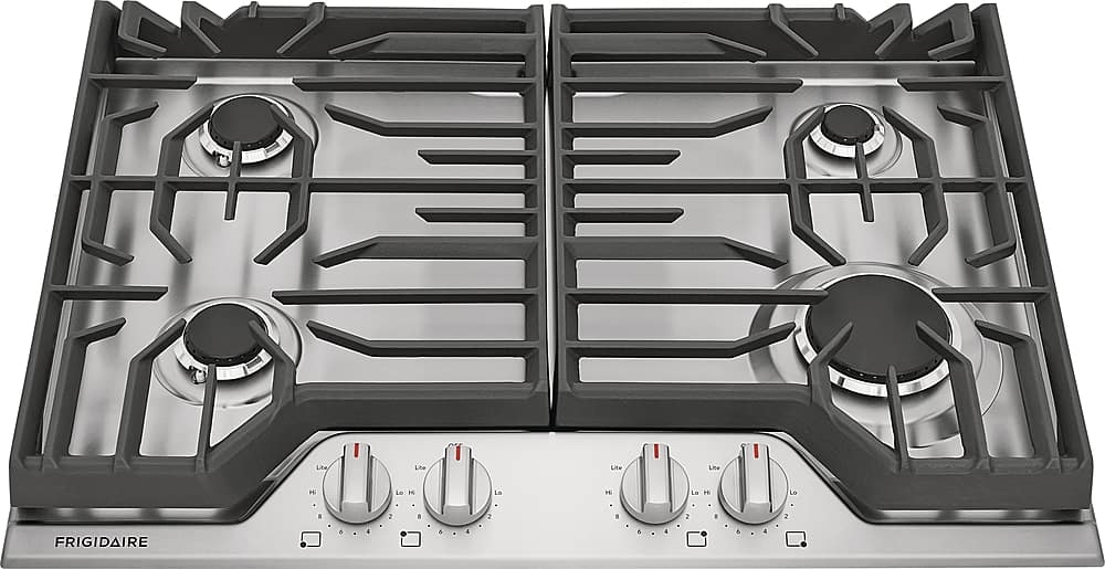 Frigidaire - 30" Gas Cooktop - Stainless Steel - Front_Zoom
