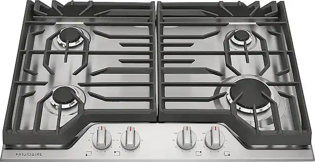 Front. Frigidaire - 30" Gas Cooktop - Stainless Steel.