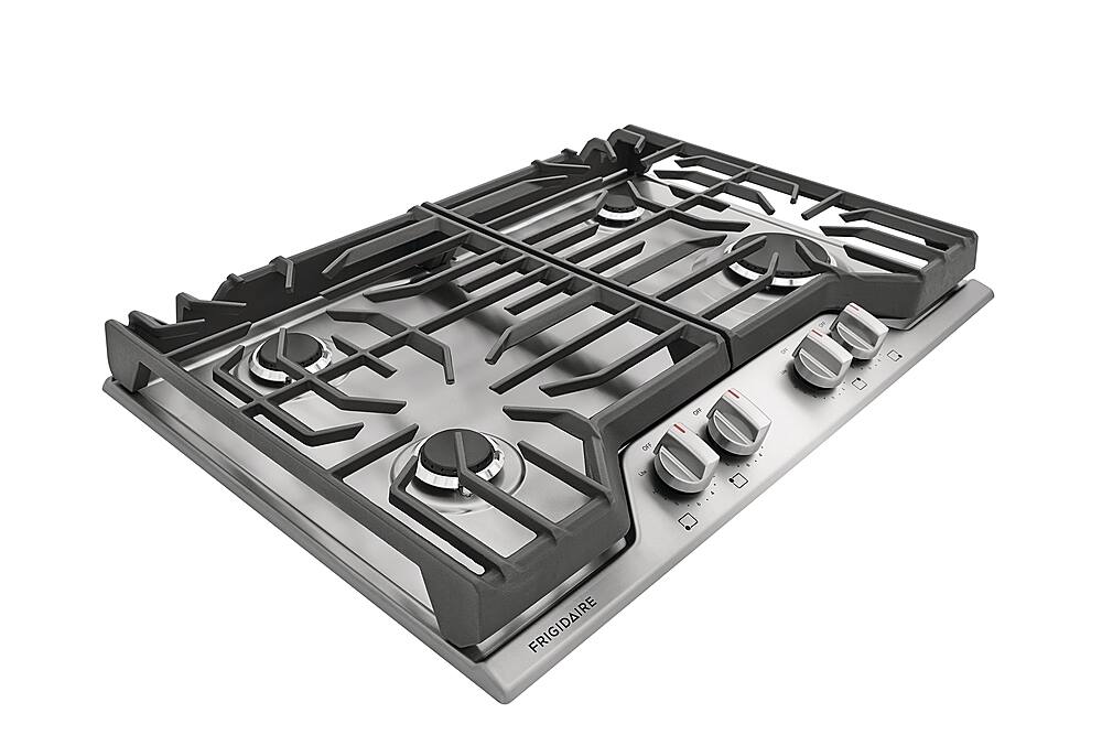 Alt View 13. Frigidaire - 30" Gas Cooktop - Stainless Steel.