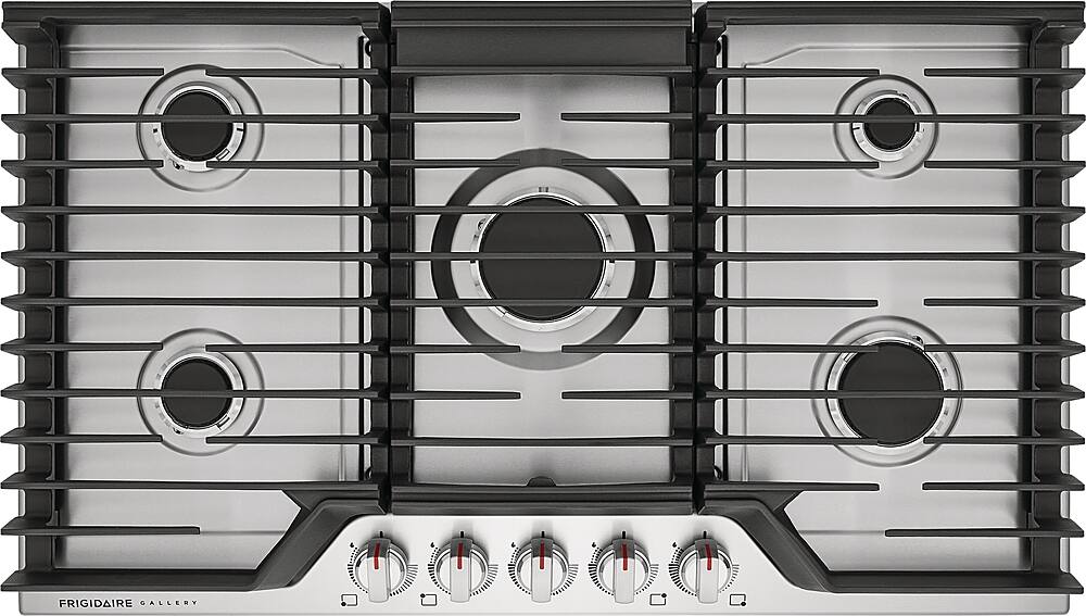 Alt View 12. Frigidaire - Gallery 36" Gas Cooktop - Stainless Steel.