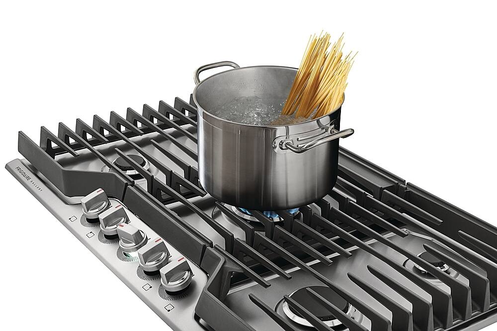 Alt View 16. Frigidaire - Gallery 36" Gas Cooktop - Stainless Steel.