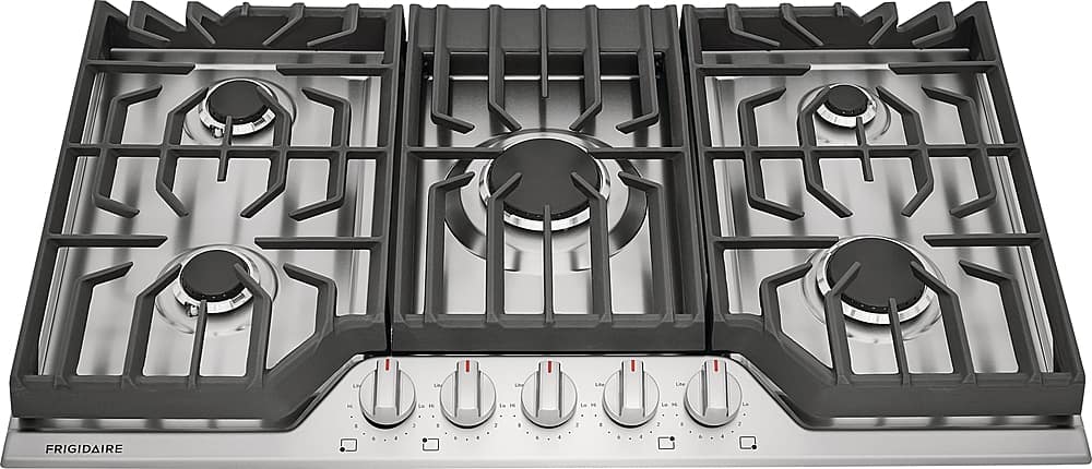 Front. Frigidaire - 36" Gas Cooktop - Stainless Steel.