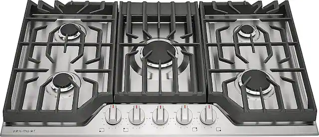 Front. Frigidaire - 36" Gas Cooktop - Stainless Steel.