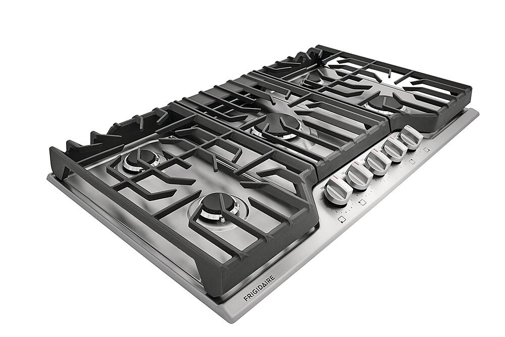 Alt View 13. Frigidaire - 36" Gas Cooktop - Stainless Steel.