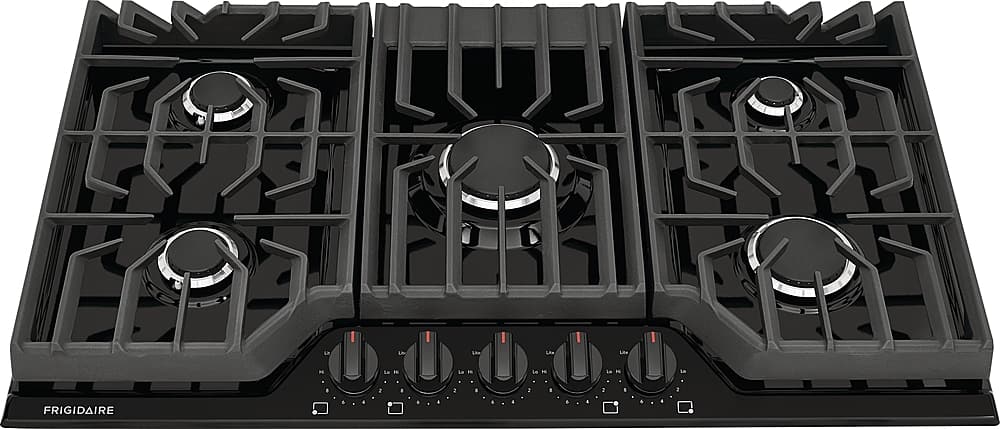 Front. Frigidaire - 36" Gas Cooktop - Black.