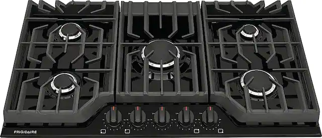 Front. Frigidaire - 36" Gas Cooktop - Black.