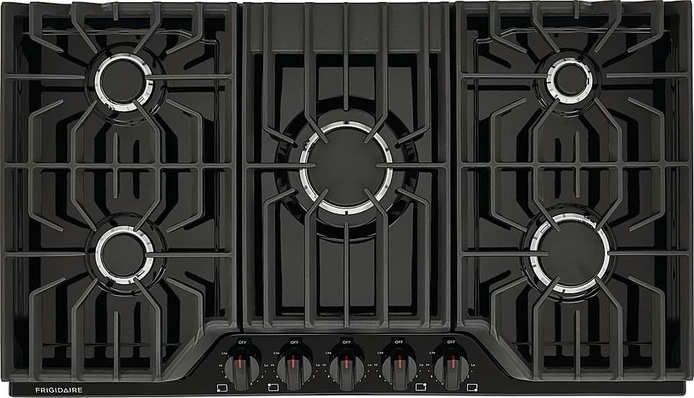 Alt View 12. Frigidaire - 36" Gas Cooktop - Black.