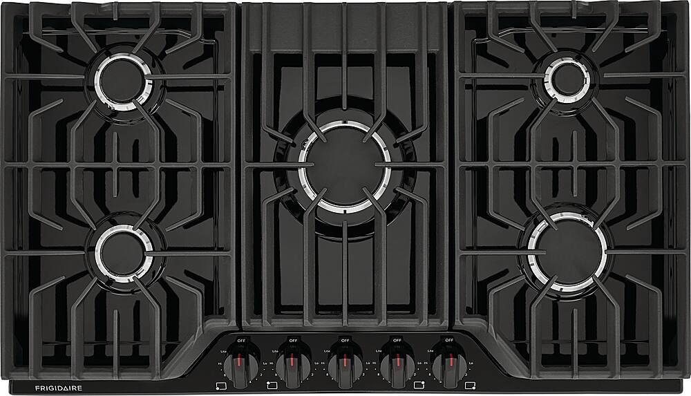 Alt View 12. Frigidaire - 36" Gas Cooktop - Black.