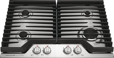Frigidaire - Gallery 30" Gas Cooktop - Stainless steel - Front_Zoom