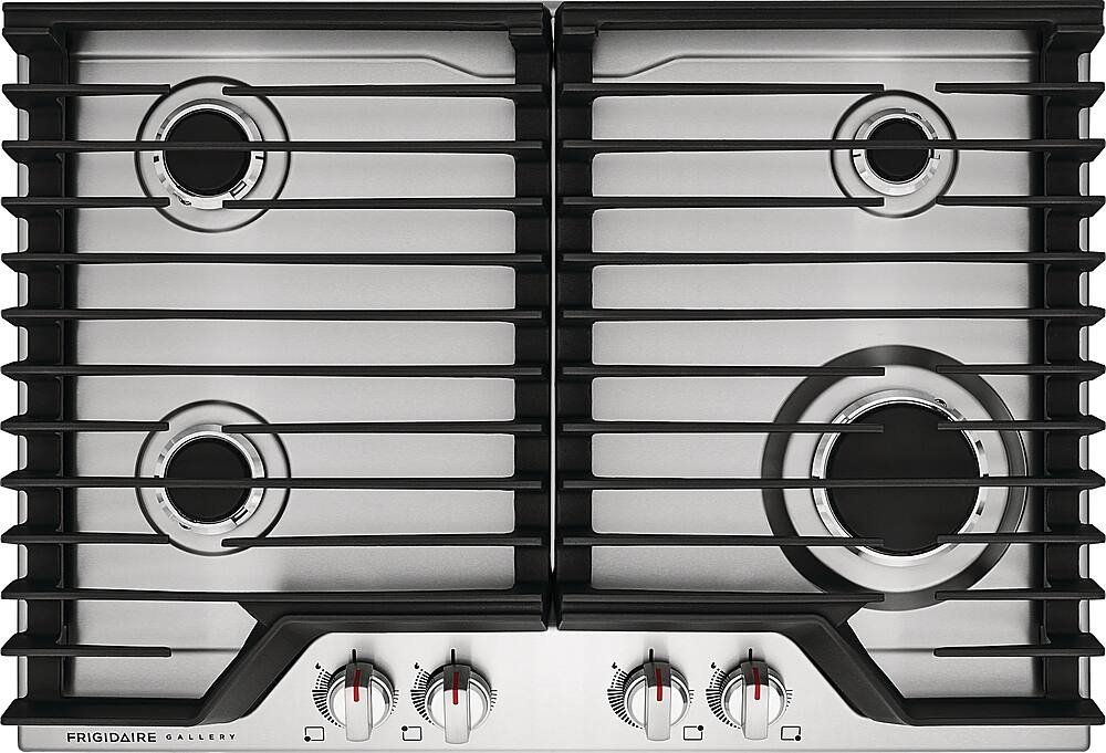 Alt View 12. Frigidaire - Gallery 30" Gas Cooktop - Stainless Steel.