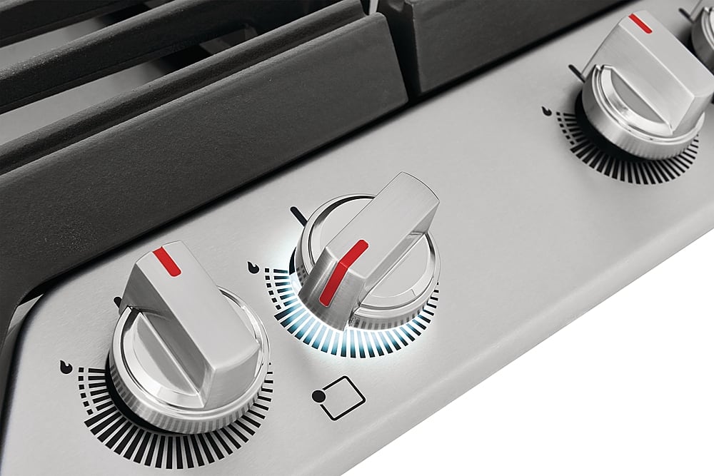 Alt View 13. Frigidaire - Gallery 30" Gas Cooktop - Stainless Steel.