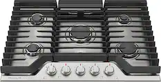 Front. Frigidaire - Gallery 30" Gas Cooktop - Stainless Steel.