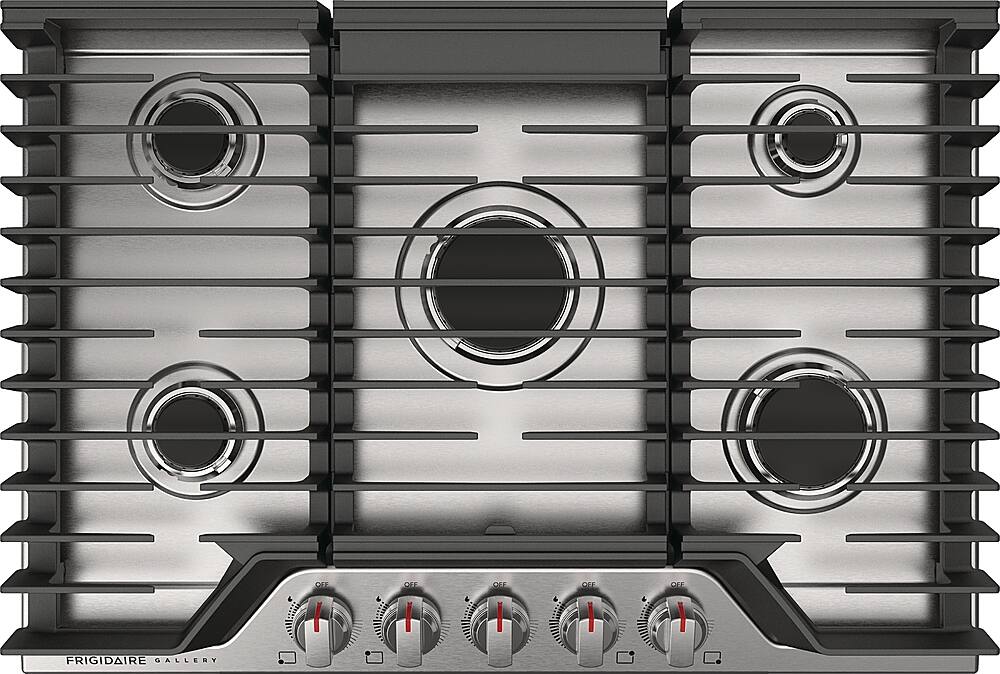 Alt View 12. Frigidaire - Gallery 30" Gas Cooktop - Stainless Steel.