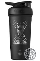 BlenderBottle - Marvel Series Strada 24 oz. Insulated Stainless Steel Water Bottle/Shaker Cup - Black - Angle_Zoom