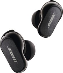 Bose - QuietComfort Earbuds II True Wireless Noise Cancelling In-Ear Headphones - Triple Black - Front_Zoom