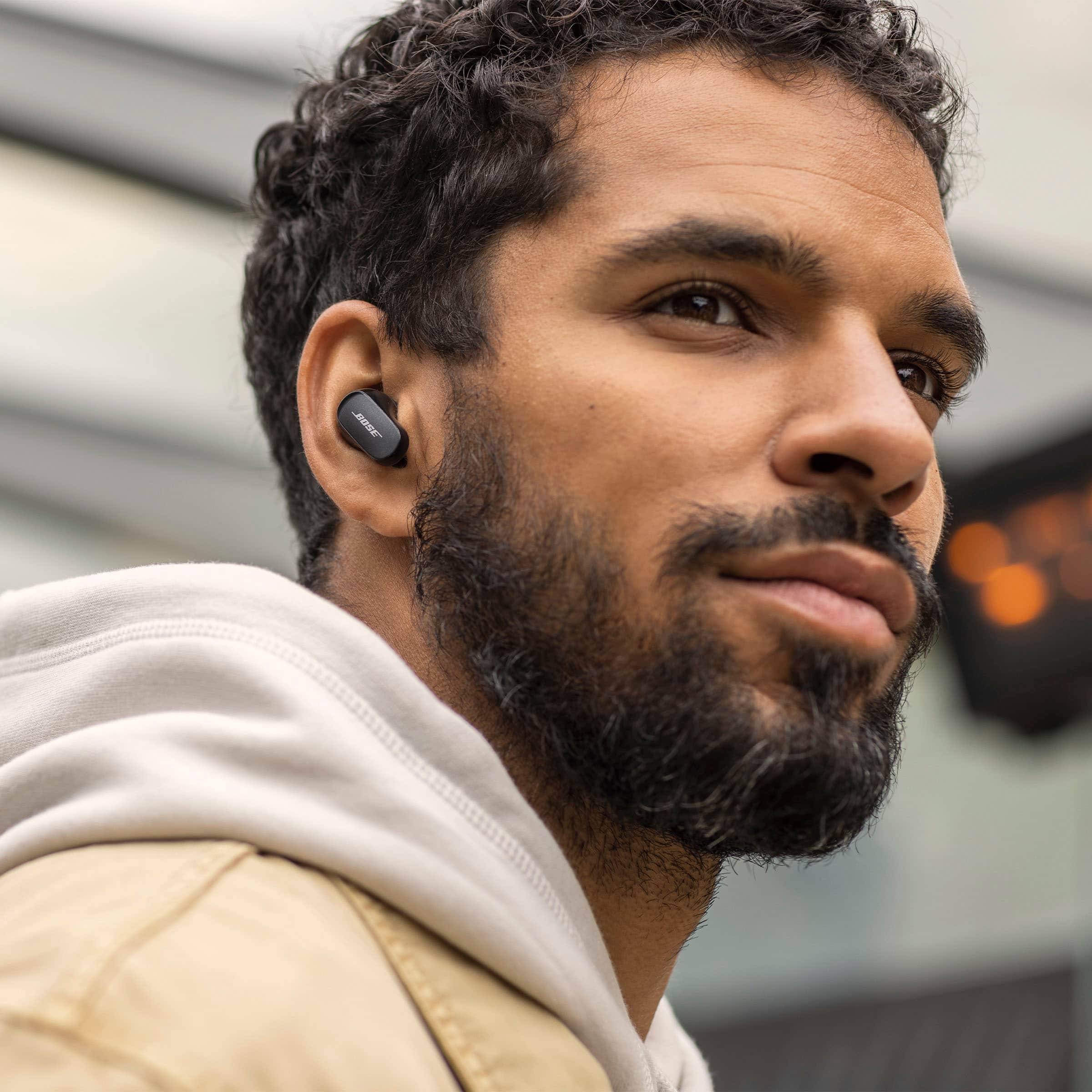 Alt View 15. Bose - QuietComfort Earbuds II True Wireless Noise Cancelling In-Ear Headphones - Triple Black.