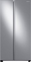 Samsung - OBX 28 cu. ft. Side-by-Side Refrigerator with WiFi and Large Capacity - Stainless Steel - Front_Zoom