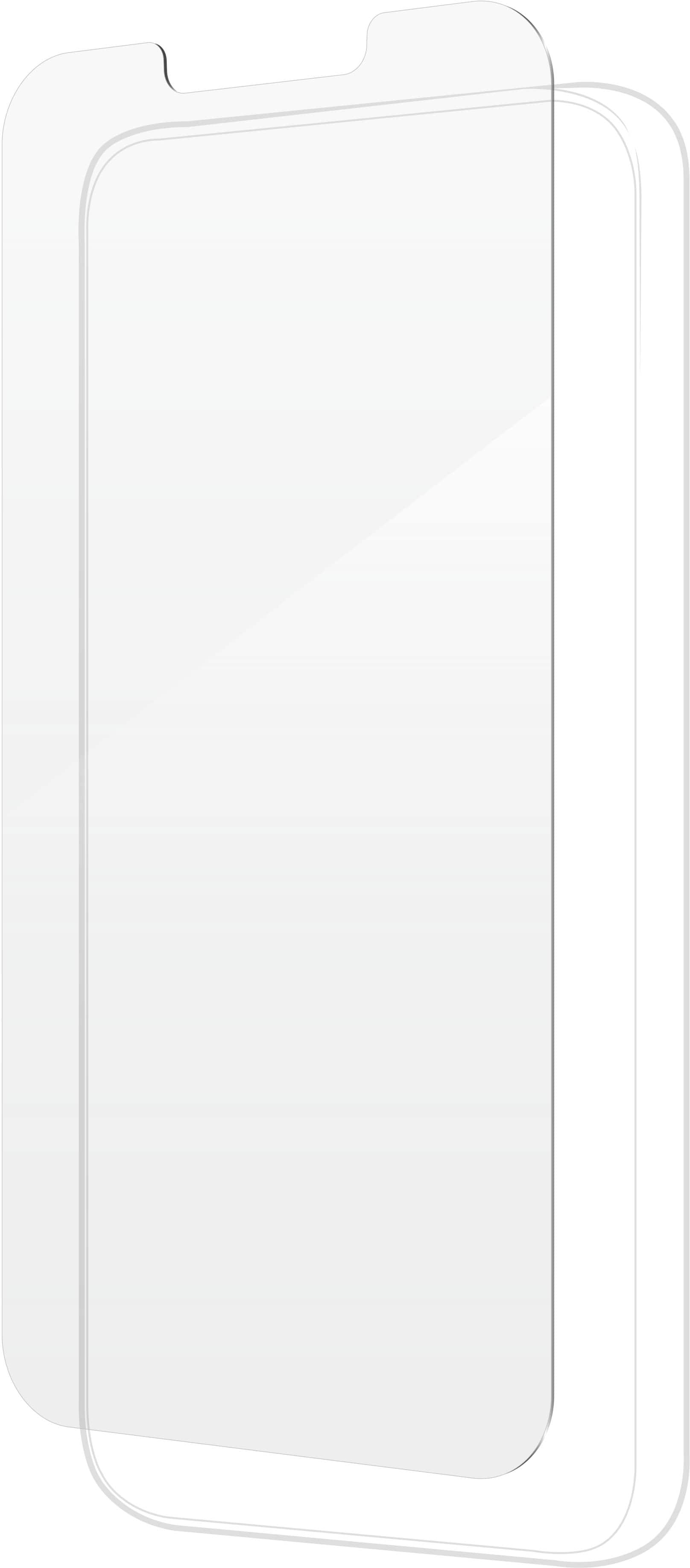 Left. ZAGG - InvisibleShield Glass+ Defense Screen Protector for Apple iPhone 14 - Clear.