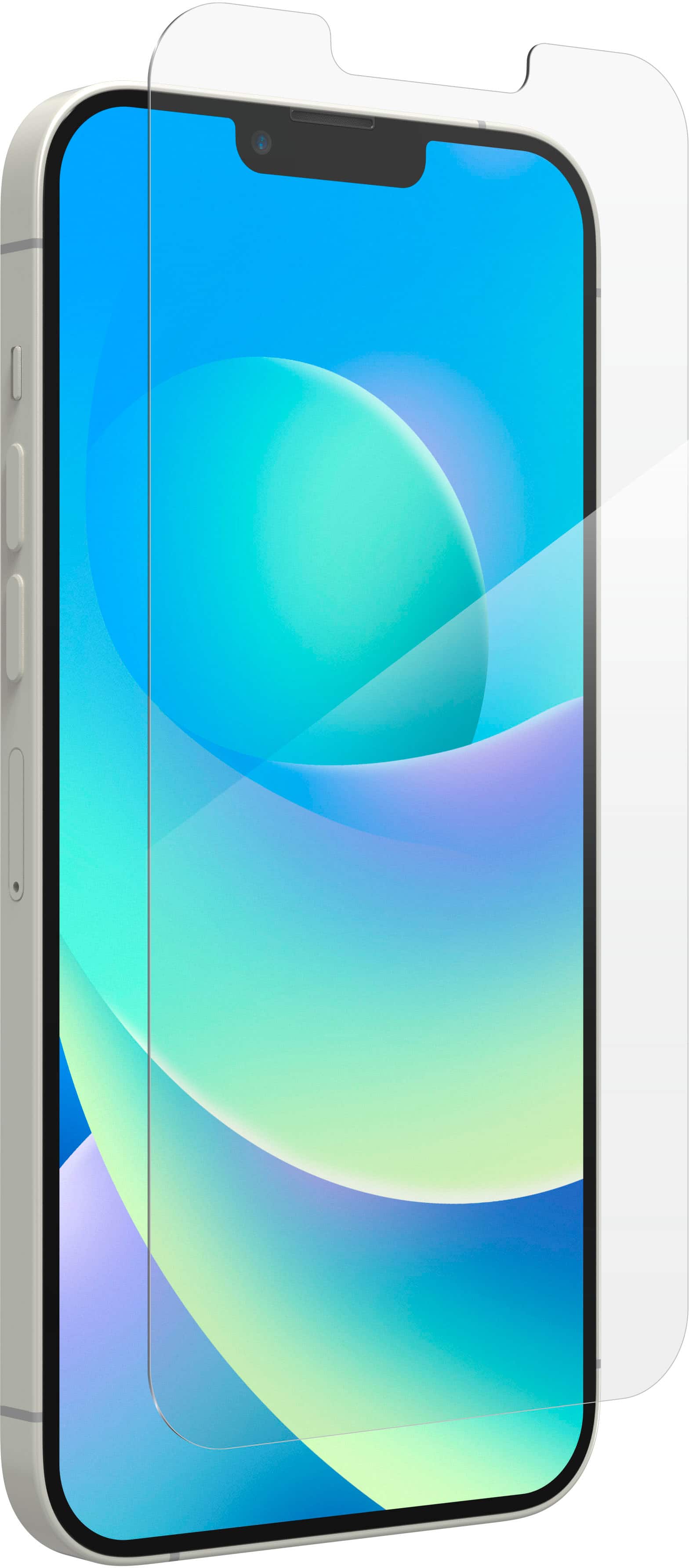 ZAGG - Glass+ Defense Screen Protector for Apple iPhone 14 Plus - Clear - Angle_Zoom