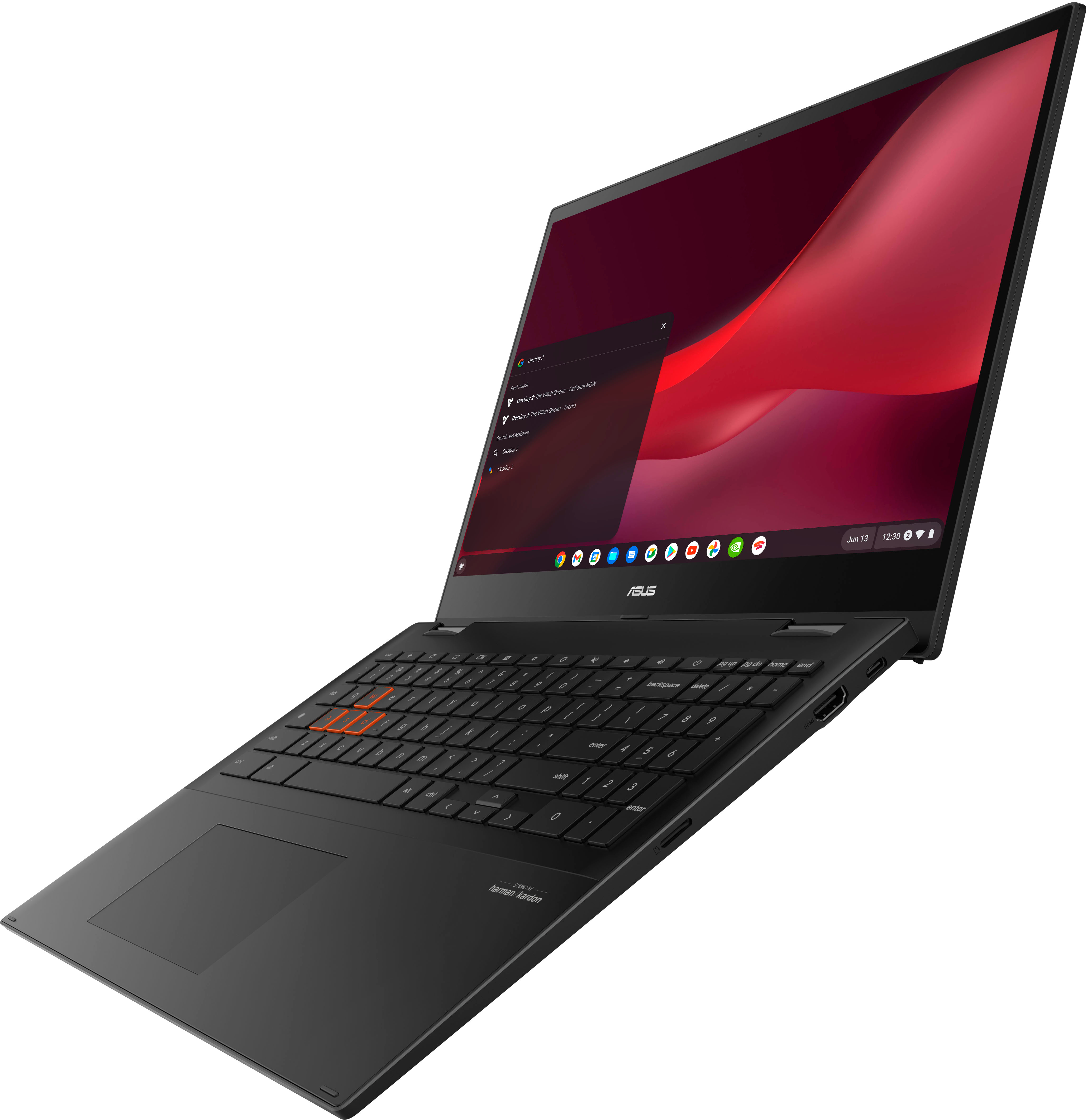 ASUS Chromebook Vibe C55 Flip, Cloud Gaming Laptop, 15.6
