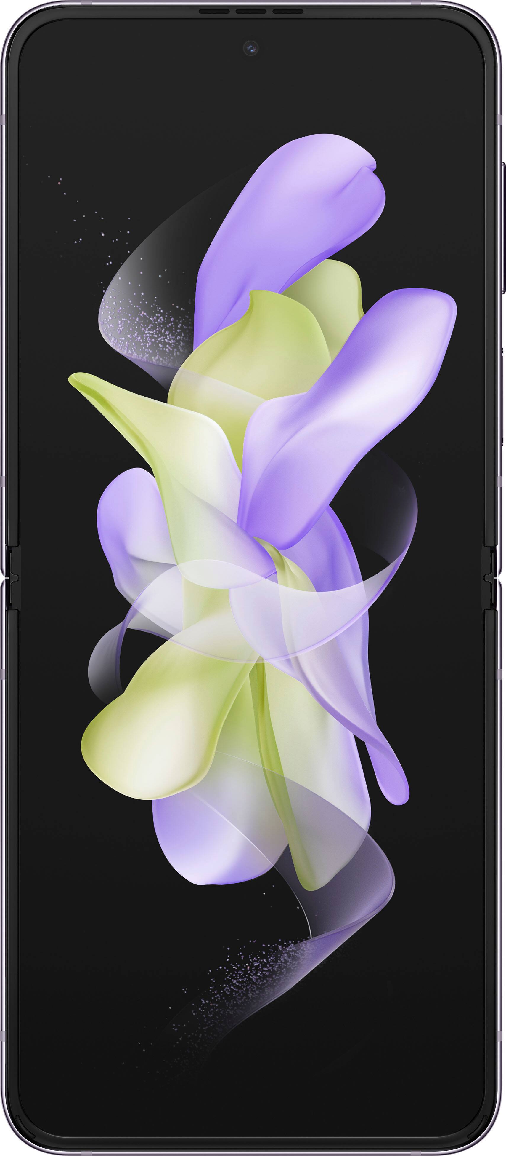 Alt View 14. Samsung - Galaxy Z Flip4 128GB (Unlocked) - Bora Purple.