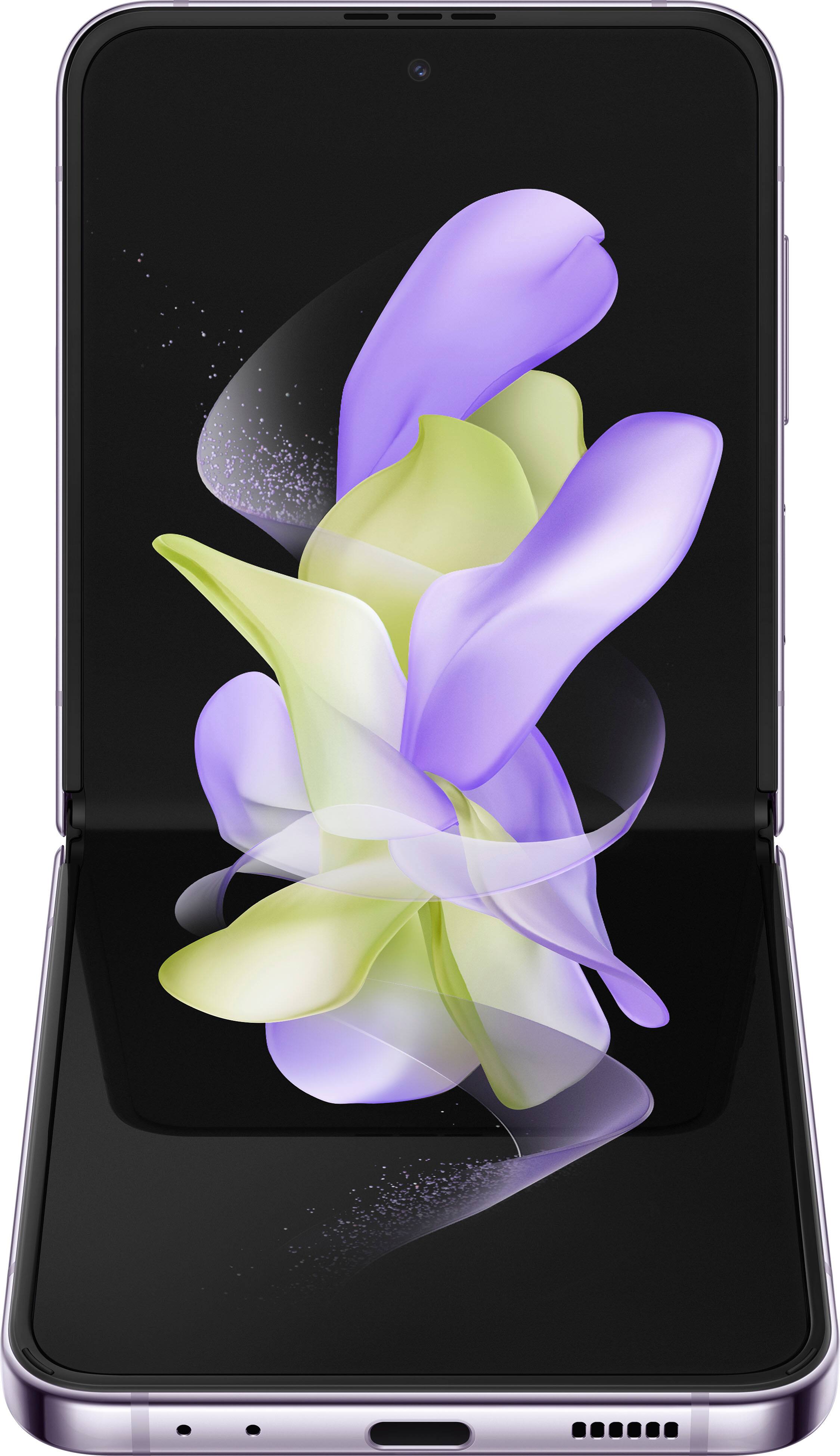Alt View 12. Samsung - Galaxy Z Flip4 256GB (Unlocked) - Bora Purple.