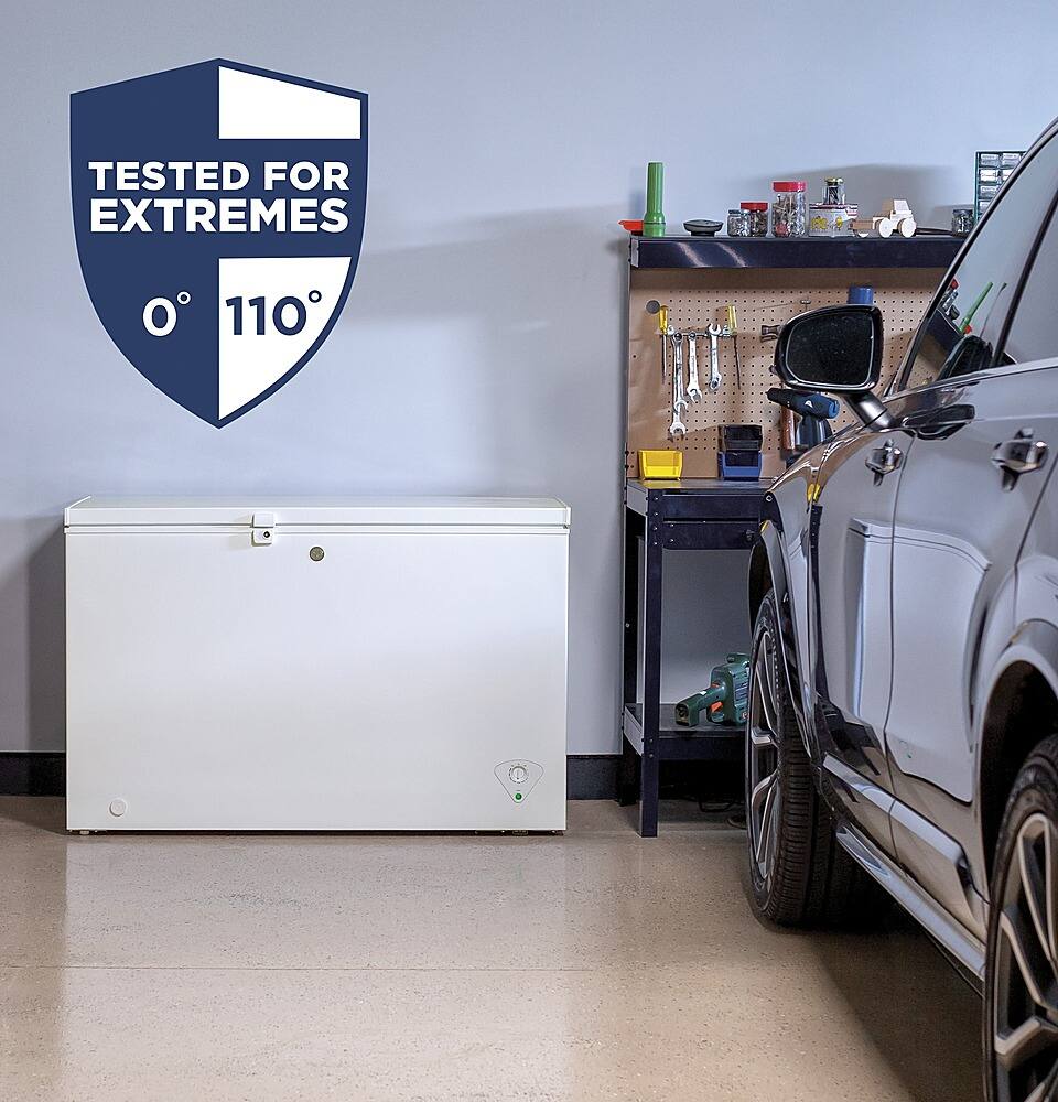 Alt View 11. GE - 5.0 Cu. Ft. Garage-Ready Chest Freezer - White.