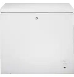 GE - 7.0 Cu. Ft. Garage-Ready Chest Freezer - White - Front_Zoom