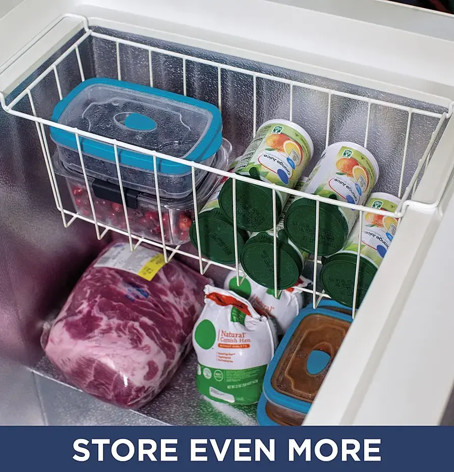 Alt View 12. GE - 7.0 Cu. Ft. Garage-Ready Chest Freezer - White.
