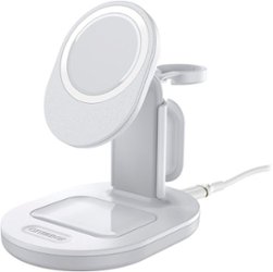 OtterBox - 3-in-1 Charging Station for MagSafe - White - Front_Zoom