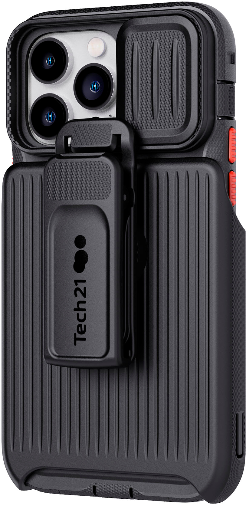 Tech21 - EvoMax Holster Case with MagSafe for Apple iPhone 14 Pro Max - Black