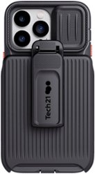 Tech21 - EvoMax Holster Case with MagSafe for Apple iPhone 14 Pro Max - Black - Front_Zoom